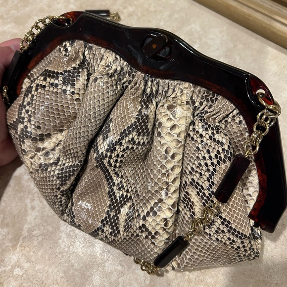 RARE & VINTAGE Colombetti Milano Snakeskin Bag. Great Condition - Picture 9 of 13
